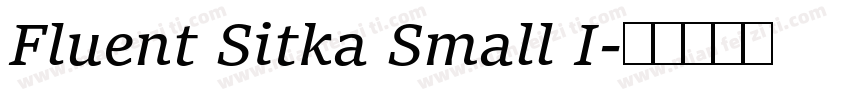 Fluent Sitka Small I字体转换